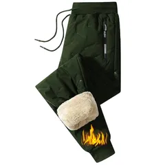 [Candy Kiosk] スウェットパンツ メンズ ズボン 裏起毛 中綿 ジョガー アウトドアパンツ ウエストゴム 裏ボア フリース ダウンパンツ 部屋着 暖かい 防寒 防風 冬 春 秋