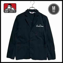 美品 BEN DAVIS ベンデイビス サンフランシスコ クラッシック 刺繍 赤ステッチ ワーク ジャケット 黒
