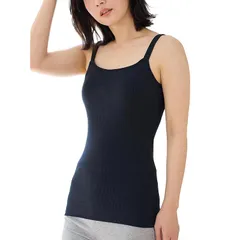 【新品】 [犬印本舗] マタニティ オーガニックコットン 綿100％ の肌にやさしい キャミソール 授乳キャミソール 産前 産後 ブラキャミ L ブラック TS3180