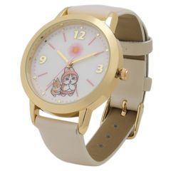 [Special Offer] [Fieldwork] mofusand Rabbit Watch with White Leather Strap MSD002-1