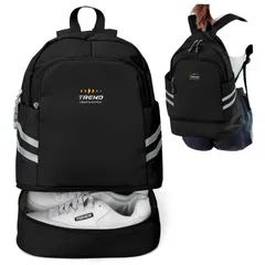 【人気商品】レディース メンズ スポーツバッグ リュック 防水 デイバッグ シューズポケット付きリュック スポーツ 軽量 小さめ 防水大容量 [WEFLIER] 靴袋乾湿分離 ジム デイパック