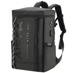 【特価商品】リュック メンズ リュックサック スクエア バックパック 防水17インチ [AISFA] PC ビジネス ラップトップバック USB充電ポート付き 30L アウトドア旅行防災 通勤 靴/弁当収納