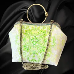 【No.669】着物リメイクバッグ、和風オリジナルバッグ、着物ショルダーバッグ