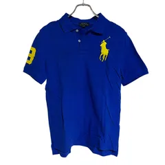 C409 POLO RALPH LAUREN ポロ ラルフローレン ポロシャツ ウェア ゴルフ 半袖 シャツ ブルー キッズ L 14-16