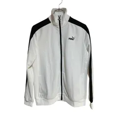 C409 PUMA プーマ トラック ジャージ ウェア トレーニング スポーツ ホワイト ブラック フルジップ メンズ XL
