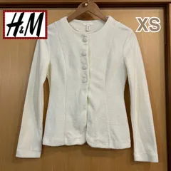 H&M ウエストシェイプホワイト　カーディガン XSサイズ