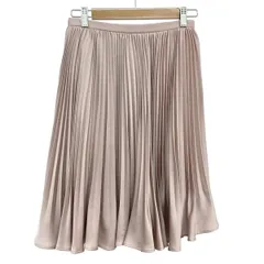 TO BE CHIC(トゥービーシック) スカート サイズ38 M レディース美品  - ピンクベージュ ひざ丈/プリーツ