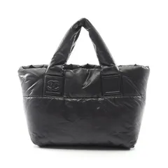 シャネル CHANEL トートバッグ コココクーン スモール ブラック ナイロン ココ・コクーン トートバッグ レディース Used A
