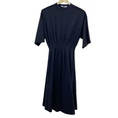 JILSANDER(ジルサンダー) ワンピース サイズS レディース美品 - JSCN705026 ダークネイビー クルーネック/半袖/ロング