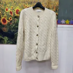 リーディ**アヴァ**イン **カシミア100** **ケーブル** **レディース**L 5L9