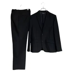 C409 BACK&FORTH セットアップ 上下 ２点 スーツ フォーマル ジャケット スラックス ブラック キッズ 160