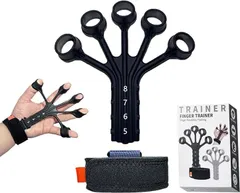 フィンガートレーナー　ハンドグリップ 握力 トレーニング 筋トレ　グリップリングのセット