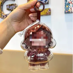 SKULLPANDA Winter Symphony & L'impressionnismeシリーズ専用保護ディスプレイケース – クリアアクリルカバー＆シリコンストラップ付き、360°全方位視認＆防塵耐久ショーケース