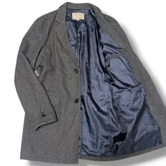 【希少XLサイズ】UNITED ARROWS ユナイテッドアローズ チェスターコート LL グレー ウール混 ストレッチ 大きいサイズ A DAY IN THE LIFE ビジネス メンズ