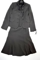 【新品未使用タグ付】「入学式・卒業式」セットアップスーツ3点セット（ジャケット＋ブラウス＋マーメイド風スカート）７号