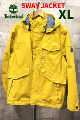 ティンバーランド 着脱フリース 5WAY マウンテンパーカ XL メンズ Timberland マスタード イエロー