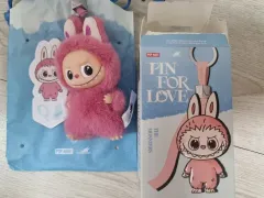 開封のみ POP MART ミニ Labubu (ラブブ） アルファベット イニシャル キーホルダー 내마음속 비밀번호 Q
