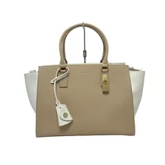 Samantha Thavasa(サマンサタバサ) ハンドバッグ美品  - ベージュ×白