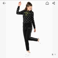 Calvin Klein ブラック シャドウ ロゴ ジョガー パンツ XS