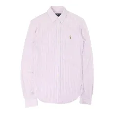 ポロ ラルフローレン ストライプ ニット オックスフォード シャツ