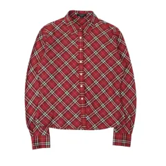 バーバリー ロンドン ウィメンズ レッド ノヴァチェック シャツ
