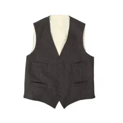 ポロラルフローレン チャコールグレー ウール クラシック ベスト