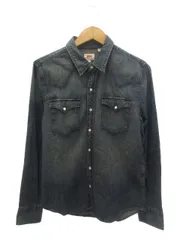 リーバイス Levi's デニム ウエスタン シャツ S ブルー系 長袖 トップス