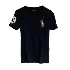 C409 POLO RALPH LAUREN ポロ ラルフローレン Tシャツ 半袖 シャツ ブラック メンズ XS