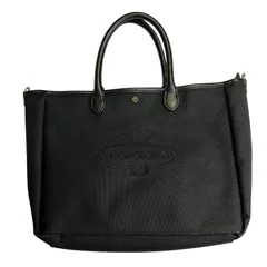 C409 TOCCA トッカ トートバッグ ハンドバッグ ブラック シンプル ロゴ レディース