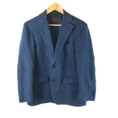 ダーバン STUDIO BY DURBAN ジャケット サイドポケット シングルボタン 胸ポケット 青 978943