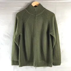 ユナイテッドアローズブルーレーベル UNITED ARROWS BLUE LABEL カーディガン ウール100％ 深緑色 Lサイズ 978957