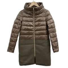 HERNO(ヘルノ) ダウンコート サイズ40 M レディース - ブラウン 長袖/ジップアップ/冬