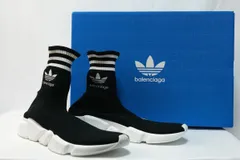 BALENCIAGA adidas Speed Trainer Black/White バレンシアガ アディダス スピード トレーナー ブラック/ホワイト ソックス スニーカー サイズ42(約27.5cm) 711189WBDV1 新品未使用のサムネイル