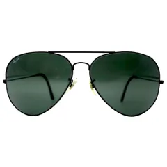 Ray-Ban USA 80年代 ボシュロム社製 クラシックメタル サングラス ティアドロップ ブラック ダブルブリッジ B&L ヴィンテージ
