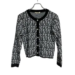 ZM1654 Emsexcite エムズエキサイト カーディガン ニット ブラック ホワイト 長袖 レディース F