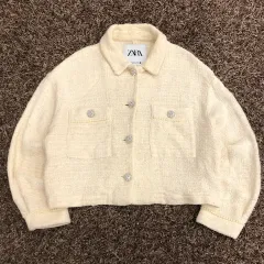 XL ザラ クロップド ツイード ジャケット