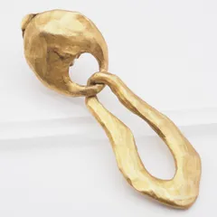 J334 SEVEN SEAS セブンシーズ イヤリング 片耳のみ 大ぶり ゴールド スウィング デザイン コスチュームジュエリー