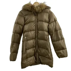 nano universe(ナノユニバース) ダウンコート サイズ36 S レディース - ベージュ 長袖/ファー（チャイニーズラクーン）取り外し可/冬