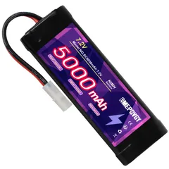 【新着商品】7.2V ニッケル水素バッテリー 5000mAh大容量 NiMH電池 タミヤプラグ付き多種類の RCカー（車）/RCトラックに適用 [CERoHS MSDSUN38.3認証済み]のサムネイル