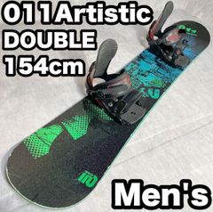 【初心者おすすめ 】 011 ゼロワンワン　スノーボード　セット 152cm スノーボードセット 011Artistic zerooneone DOUBLE メンズ 2点 154cm