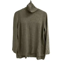 NEMIKA/NEMIKA by Leilian(ネミカ) 長袖セーター サイズ13＋ S レディース美品  - グレーベージュ タートルネック/カシミヤ