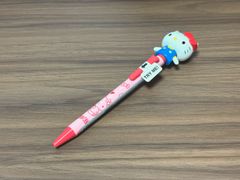 希少 ハローキティ ボールペン ハートチャーム付き 平成レトロ 当時物