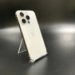 iPhone 15 Pro 1TB ホワイトチタニウム au 美品 動作確認済 88%【全額返金保証】【最速発送】