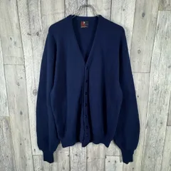 OLD ARNOLD PALMER by ROBERT BRUCE 米国製 70s アーノルドパーマー アクリル ニット カーディガン メンズ XL サイズ