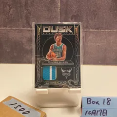 2024-25 Panini Obsidian Tidjane Salaun CHARLOTTE HORNETS Dusk Memorabilia パッチ Black RC ルーキー Rookie カード