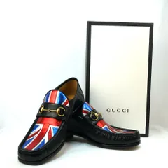 GUCCI Union Jack Horsebit Loafer グッチ ユニオンジャック ホースビット ローファー ブラック 10サイズ（約29cm) 449945 新品未使用