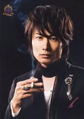 【中古】生写真(男性) 佐藤重幸/バストアップ・ジャケット黒・インナー白・右手煙草・黒のストール・背景黒/ThankCUE FAN MEETING 2008