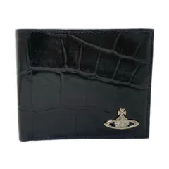 VivienneWestwood(ヴィヴィアンウエストウッド) 2つ折り財布 - 黒 型押し加工 レザー