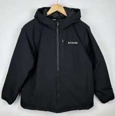 コロンビア ブラック フーデッド ダウン ジャケット