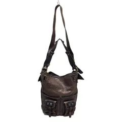 Chloe(クロエ) ショルダーバッグ - ダークブラウン スタッズ/2way レザー